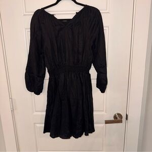 J. Crew Elegant Black Long Sleeve Dress